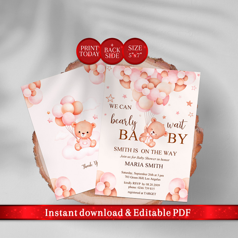 Editable_Baby_Shower_Invitation_Bear_Girl_Pink_Balloons_Back_side.png