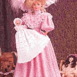 PDF Vintage Crochet Pattern/Crochet dress for Barbie dolls 11-1 / 2" / Fashion Collection