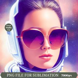 Aesthetic Astronaut Girl Print.Space Sublimation.Astronaut PNG.Galaxy Sublimation.Astronaut Graphic.Astronaut Art.Female