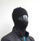 Knit balaclava black. Hand-knitted balaclava with one eye hole. Neck ears and mouth covered. Black merino wool yarn. Hypoallergenic composition. One comfortable