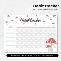 New Habit tracker | Tracker printable | Routine iPad tracker | PDF monthly tracker