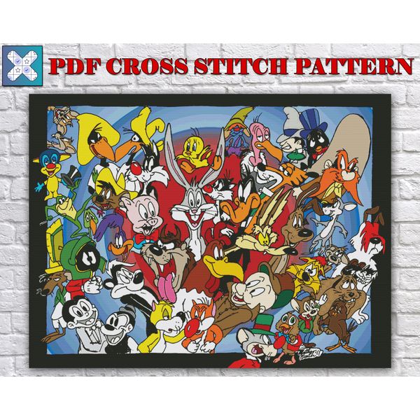 Looney Tunes Cross Stitch Pattern / Bugs Bunny Cross Stitch - Inspire Uplift