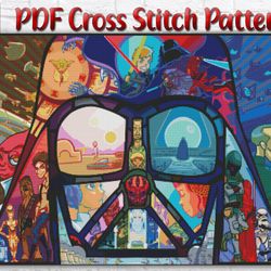 Star Wars Cross Stitch Pattern / Darth Vader Cross Stitch Pattern / Yoda Movie PDF Cross Stitch Chart / Instant Chart