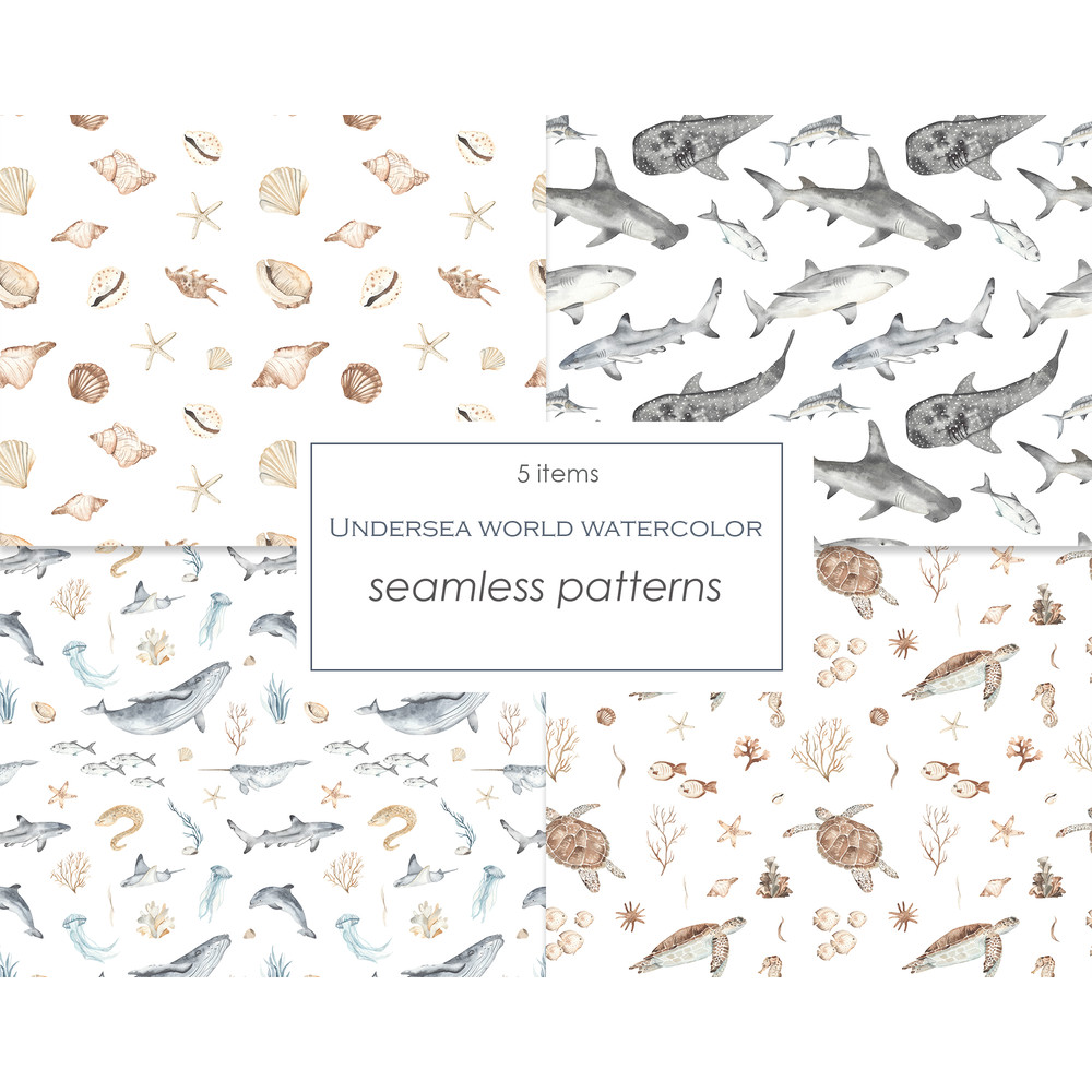 1 Underwater world watercolor seamless pattern cover.jpg