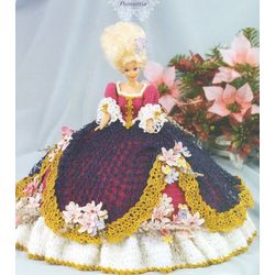 PDF Vintage Crochet Pattern / Crochet dress for Barbie dolls 11-1 / 2"