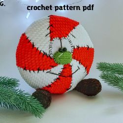 Crochet Christmas Candy, crochet pattern PDF