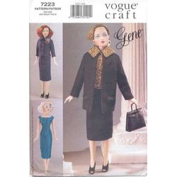 PDF Copy Vogue 7223 Patterns Clothes for Dolls 15 1\2 inch and Fashion Dolls