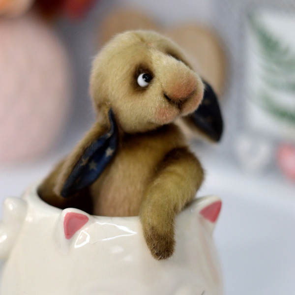 Bunny rabbit stuffed animal doll sewing pattern