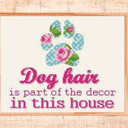 dog cross stitch pattern modern quote cross stitch funny dog lover gift dog owner gift pet cross stitch