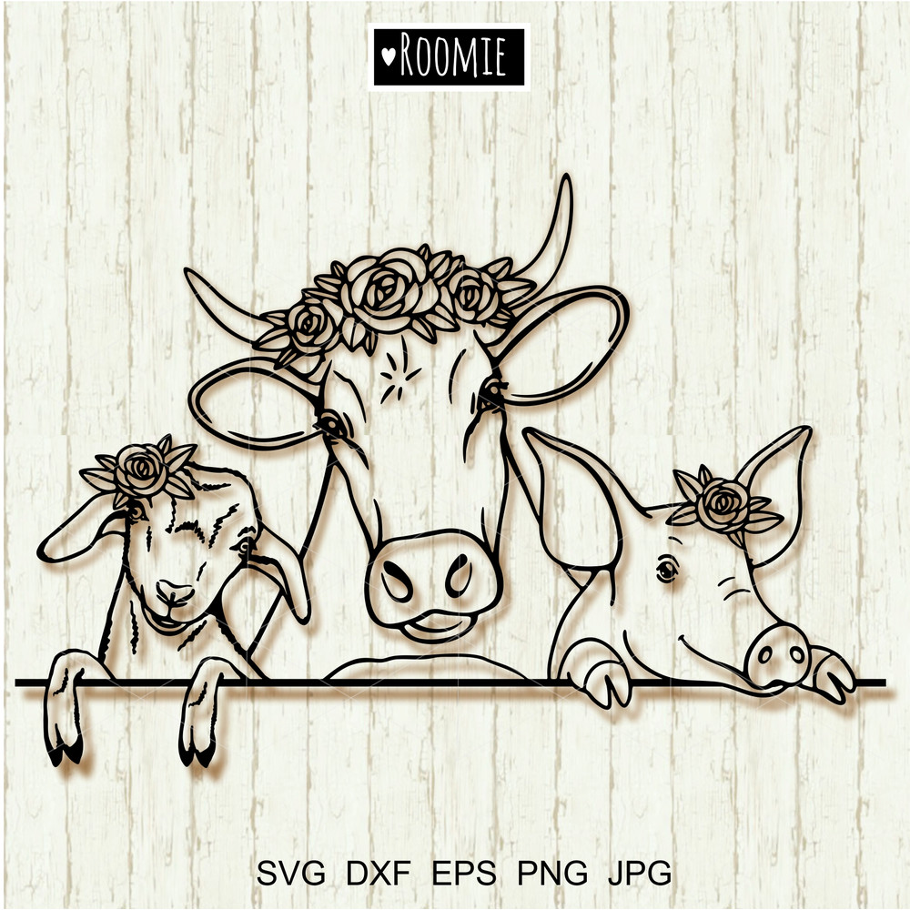 Farm-animals-with-lowers-for-Cricut-Cow-pig-goat.jpg