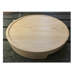 Oversized Round Door Handle, Timber Handle with convex border