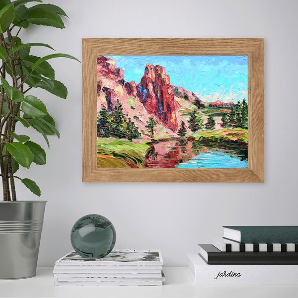 Smith Rocks Artwork Smith Rock Painting Oregon Original Art Smith Rock wall art - Inspire ...