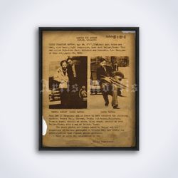 Bonnie and Clyde wanted poster 1930s crime, outlaw, bank robber, printable art, print (Digital Download)