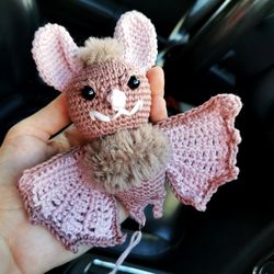 Bat plush, cute car accessories, car hanging, bat car ornament