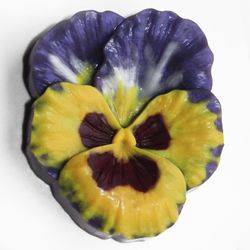Violet flower plastic mold, violet mold, bath bomb mold, candle mold, flower mold, polymer clay mold, soap making mold,