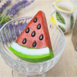Watermelon plastic mold, watermelon mold, bath bomb mold, candle mold, fruit mold, polymer clay mold, soap making mold,