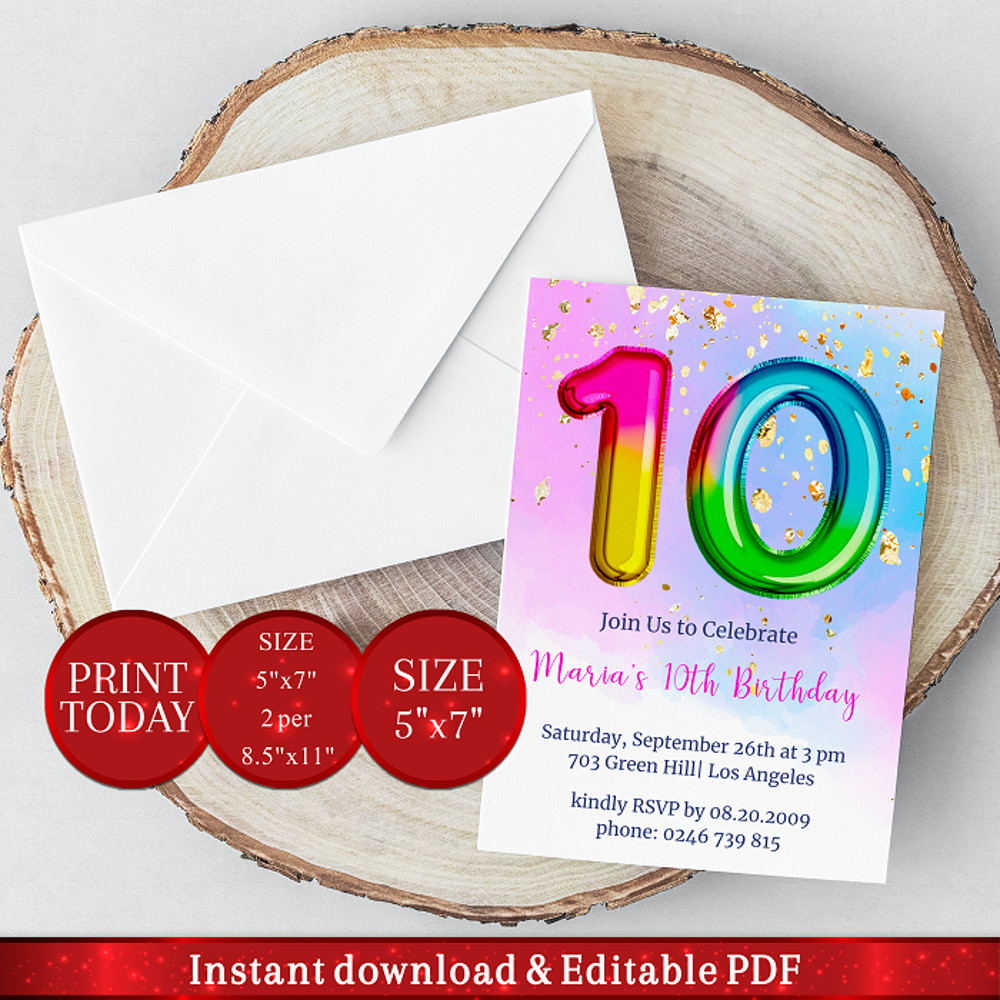 Editable_10th_Birthday_Invitation_Rainbow_Foil_balloon_2p.pdf.png