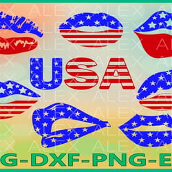 lips svg, 4th of july svg, usa svg files, usa svg, lips svg
