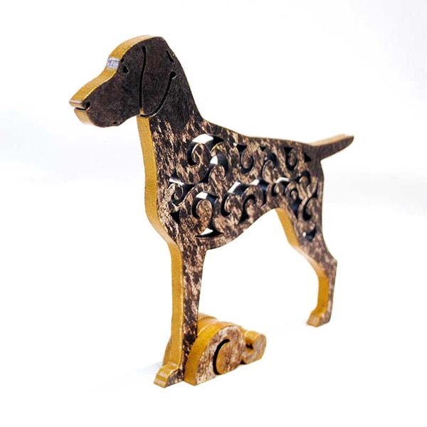 Pointer Figure Statuette german shorthaired pointer, figurine made of wood | Inspire ...