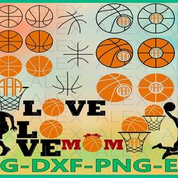 Basketball Monogram Svg, Basketball SVG, Basketball Love SVG