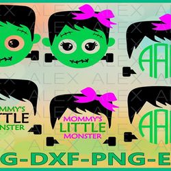 halloween svg, frankenstein svg, girl frankenstein svg