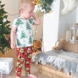 Christmas kids outfit t-shirt and pants, Christmas baby boy girl outfit, Xmas baby girl outfit, Holiday baby outfit gift