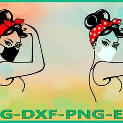 rosie svg, rosie the riveter svg, medical mask, face mask