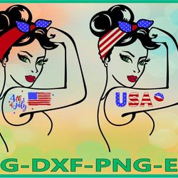 rosie svg, rosie the riveter svg, 4th of july svg