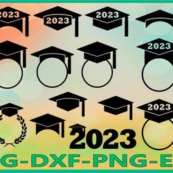 Graduation 2023 SVG, Graduation Hat, Graduation Caps