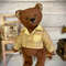 Teddy bear handmade-collection bear-plush toy-cute toy-vintage toy-Teddy bear in clothes-ooak-artist toys-artist doll 4