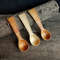 Handmad wooden coffee scoop from natural willow wood - 07