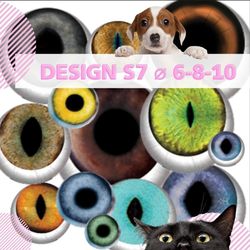 Realistic Cat Eyes, Doll Eyes, Realistic Irises Download,  Digital eyes Collage, Sheets Printable, Realistic Eyes
