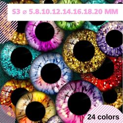 Doll Eyes, Realistic Irises Download,  Digital eyes Collage, Sheets Printable, Realistic Eyes ,  Blythe Doll Eyes