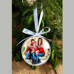 personalized christmas ball, christmas tree ball with photo, custom christmas ornament