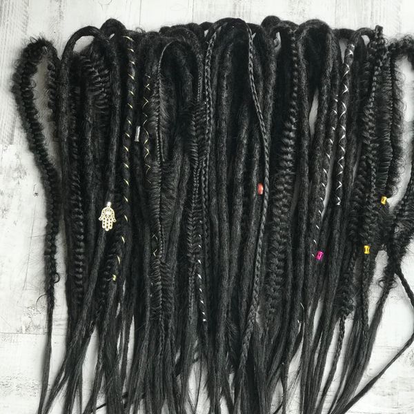 Black De Se dreadlocks and braids, Fau Fake dreads extension - Inspire ...