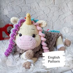 Crochet pattern pajama unicorn Amigurumi crochet pattern unicorn