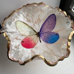 Resin fruit vase "Butterfly"