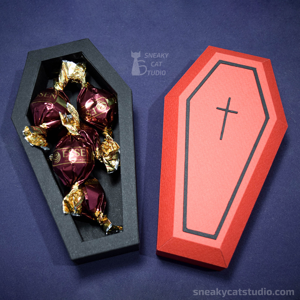 Paper Coffin box for Halloween