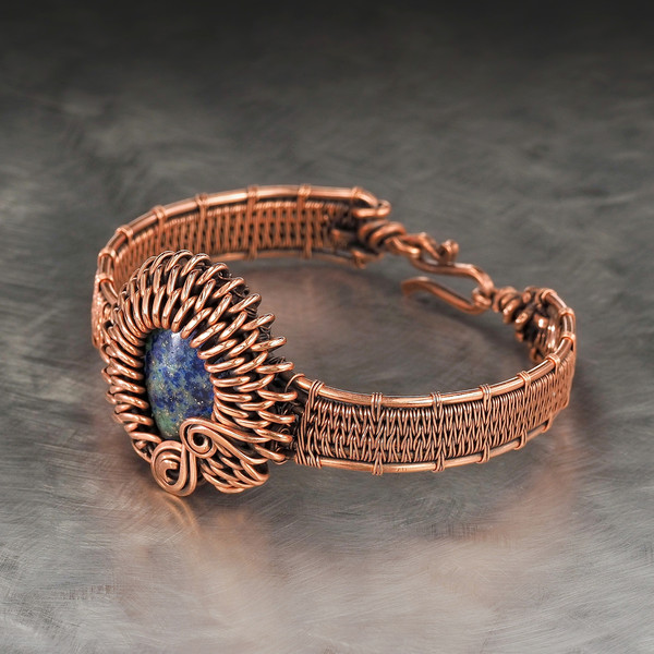 wire-wrapped -bracelet-natural-azurite-malachite-stone-handmade-wirewrapart (7).jpeg