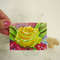 Yellow Rose Flower with Drops of Dew, ACEO, Watercolor 03.JPG