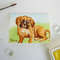 Funny Red Puppy  Dog, ACEO, Watercolor, animal 04.JPG