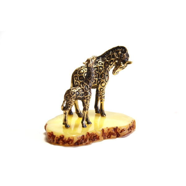 Giraffe  brass figurine