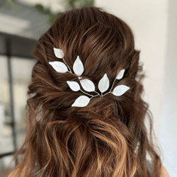 Bridal hair pins Leaf hair pins Hair clip Wedding hair pin Flower pin Bridesmaid hair pin Wedding Hair Pins