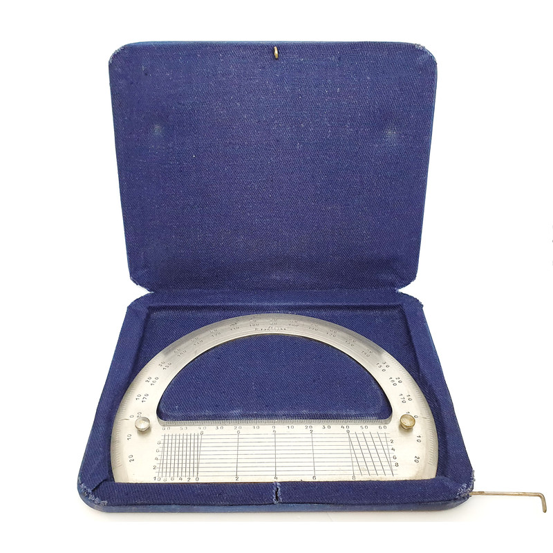 2 Vintage USSR Drawing PROTRACTOR Professional Engineering Architect Drafting Accessories 1956.jpg