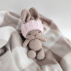 baby bunny crochet toys Bunnies Pregnancy gift for first time moms Newborn gift photo props newborn photo