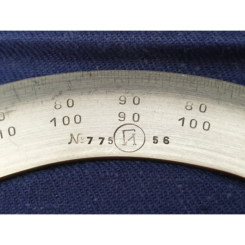 9 Vintage USSR Drawing PROTRACTOR Professional Engineering Architect Drafting Accessories 1956.jpg