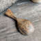 Handmade wooden coffee scoop from natural willow wood with decorated handle - 06