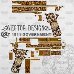 VECTOR DESIGN Colt 1911 government "Versace scrollwork"