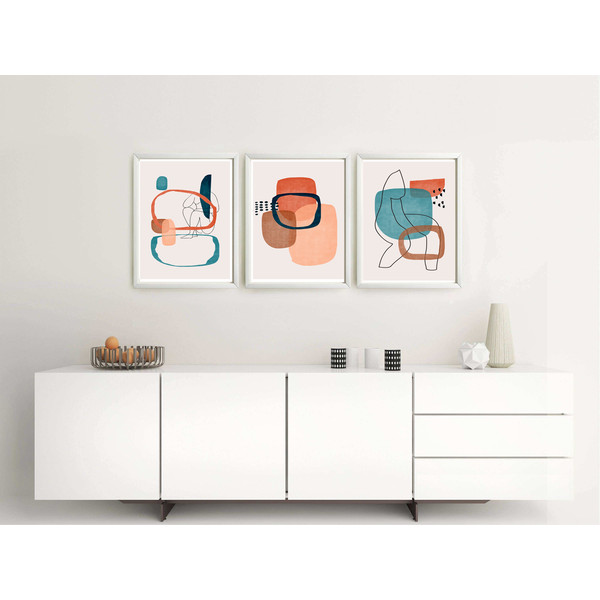 three modern abstract posters that can be downloaded and hung on the wall 3