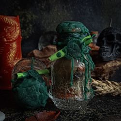 Witch bottle to attract money, money talisman, witch supplies, spell bottle